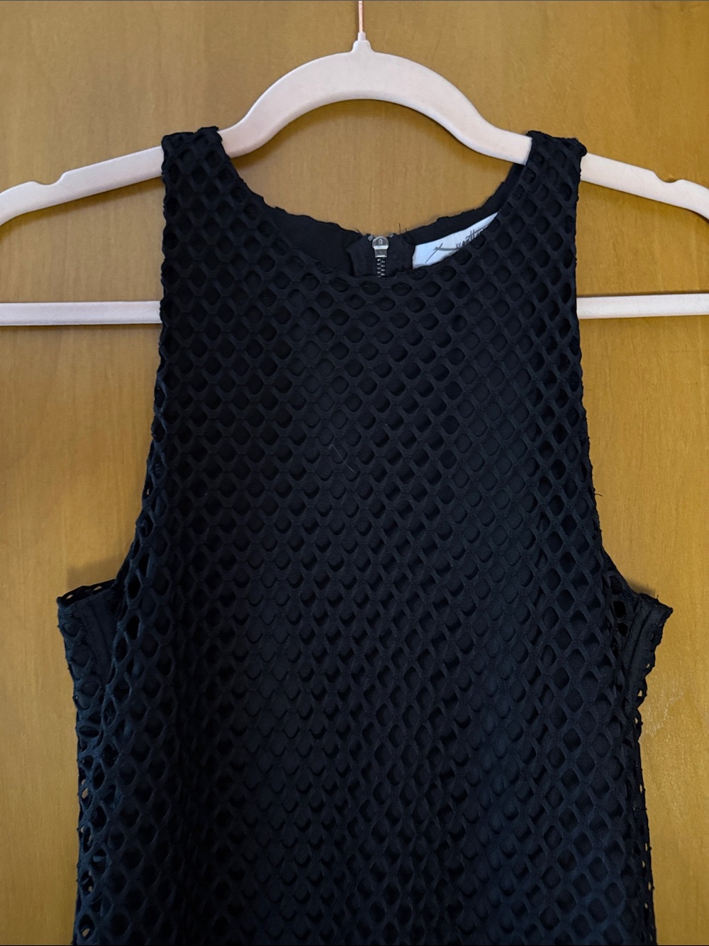 Gottex Black Racerback Dress with cutout overlay